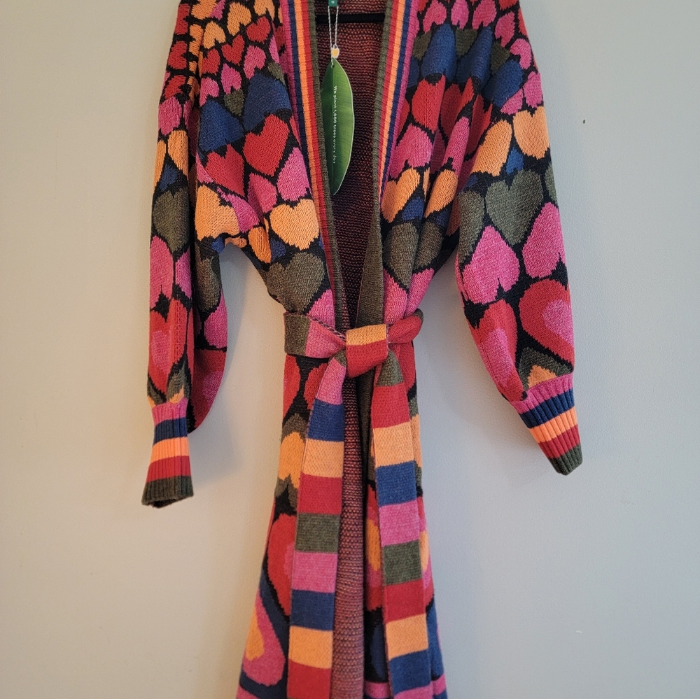 FARM Rio Multicolor Long Cardigan - Picture 3 of 8